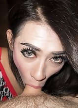 Ladyboy Ally - Big Dick & Mouthful of Sperm